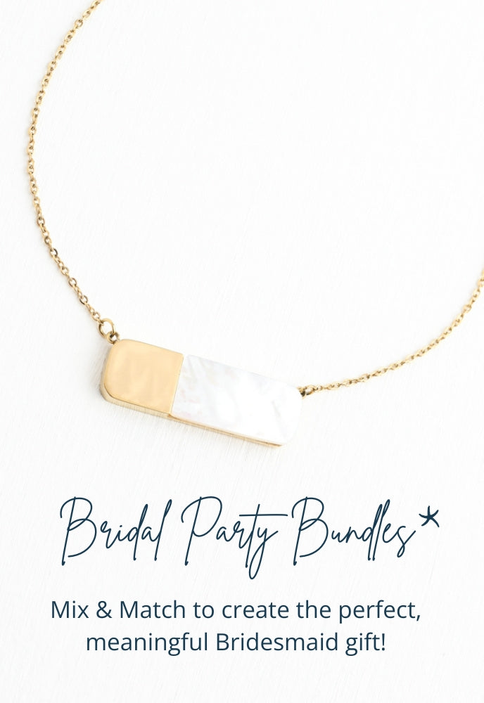 Bridal Party Gold Necklace Bundle