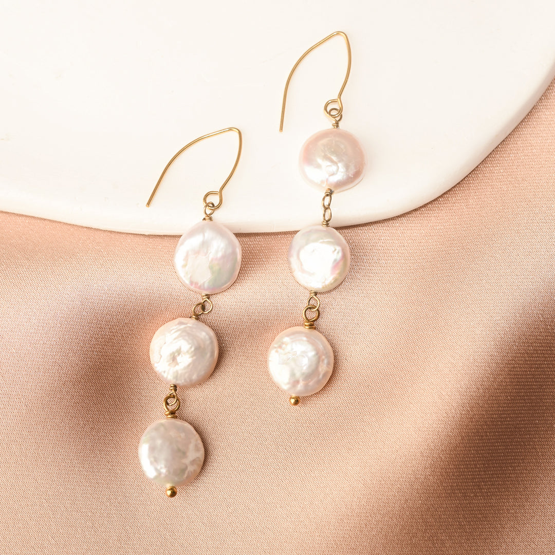 Elegance Freshwater Pearl Earrings