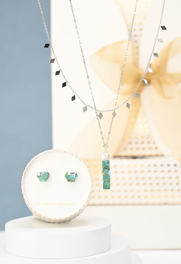 All is Bright Turquoise & Silver Gift Set
