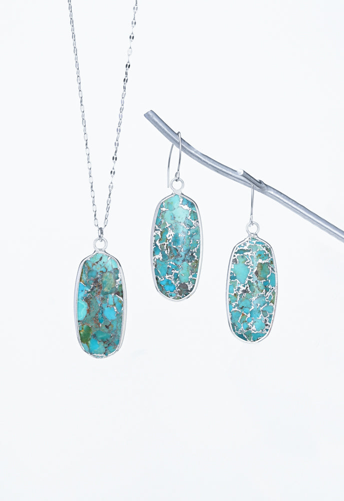 Turquoise and Sparkling Silver Gift Set