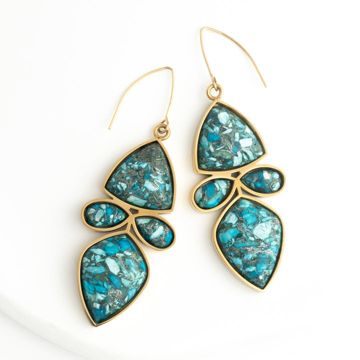 Celestial Cascade Emperor Stone Earrings