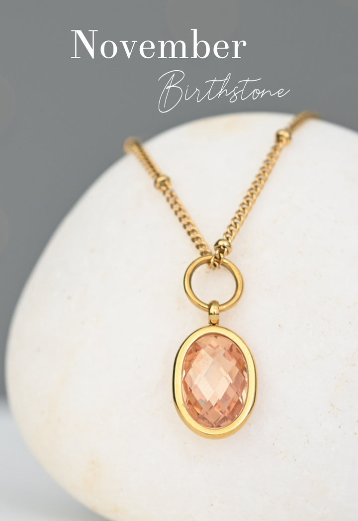 Birthstone Necklace - Single Charm