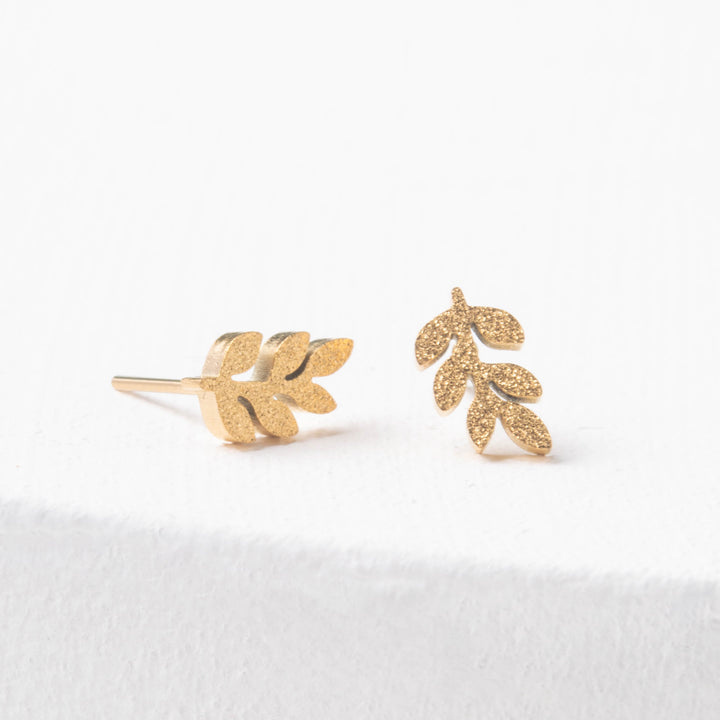 Frosted Rowen Stud Earrings