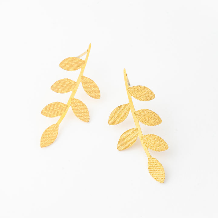 Flourish Vine Leaf Earrings