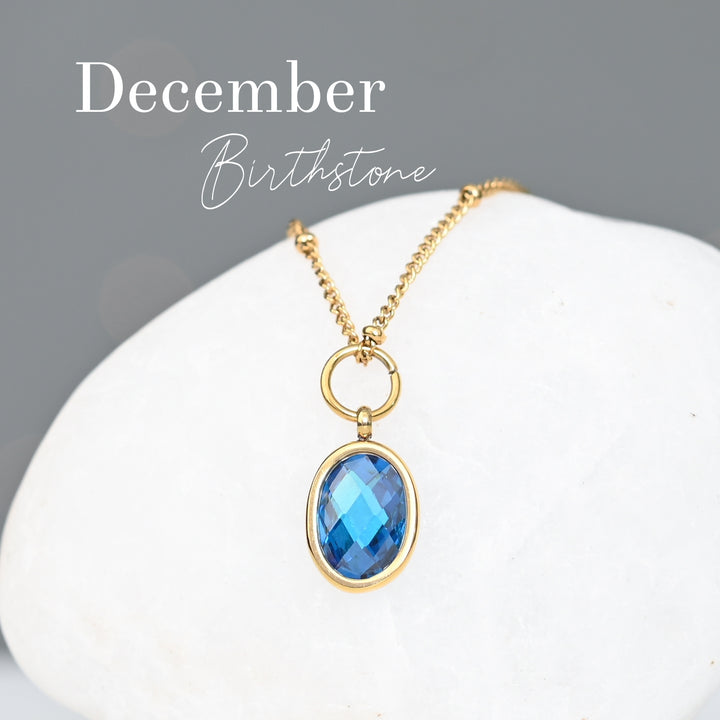 Birthstone Necklace - Single Charm