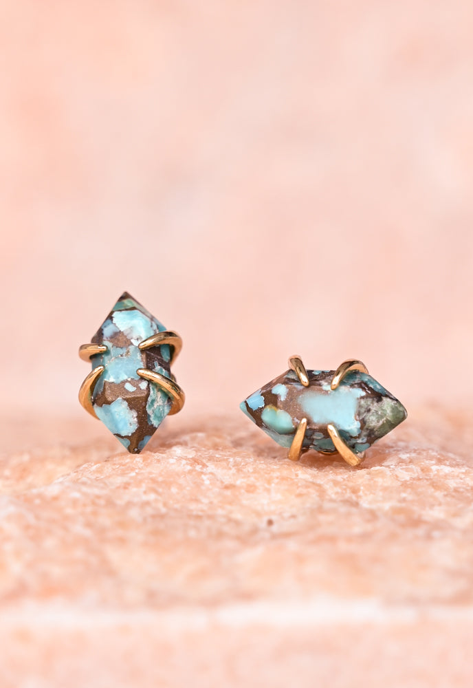 Elevated Turquoise Studs