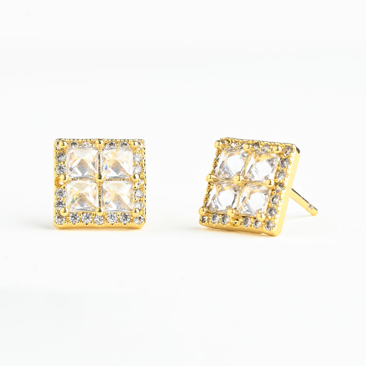 Dignity Zircon Stud Earrings