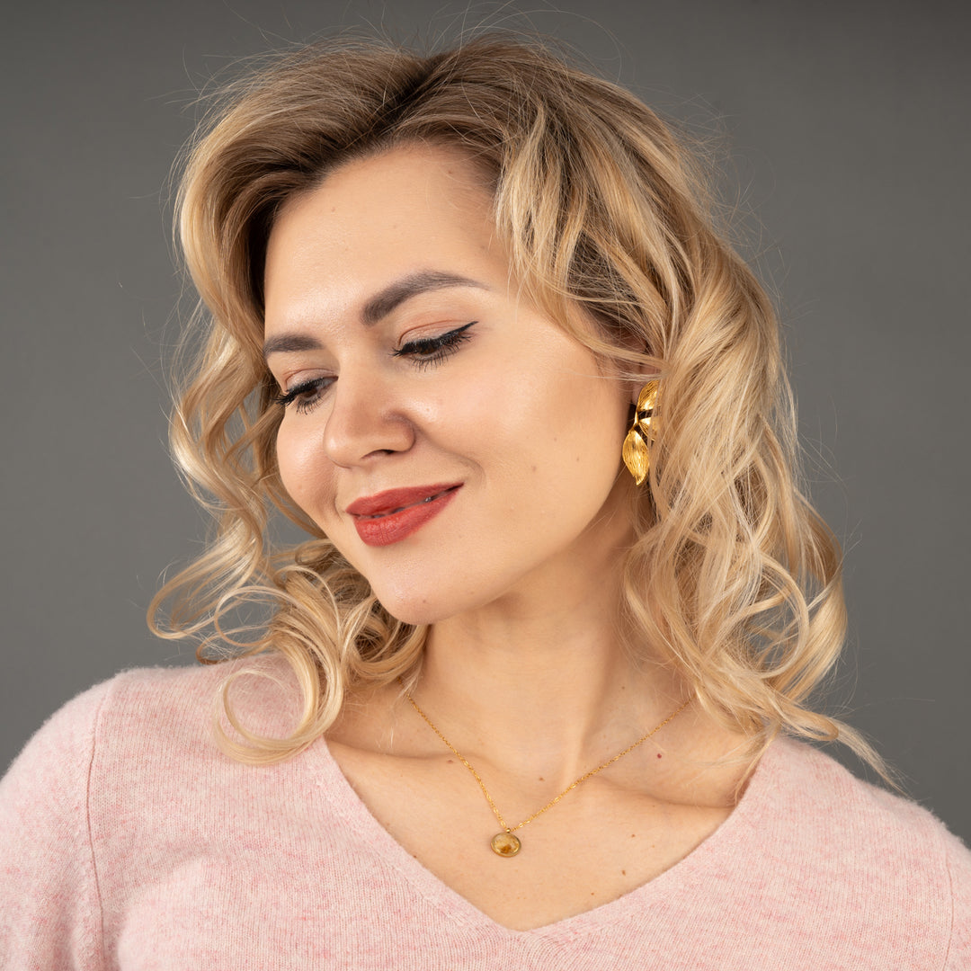 Hopeful Glow Necklace in Citrine