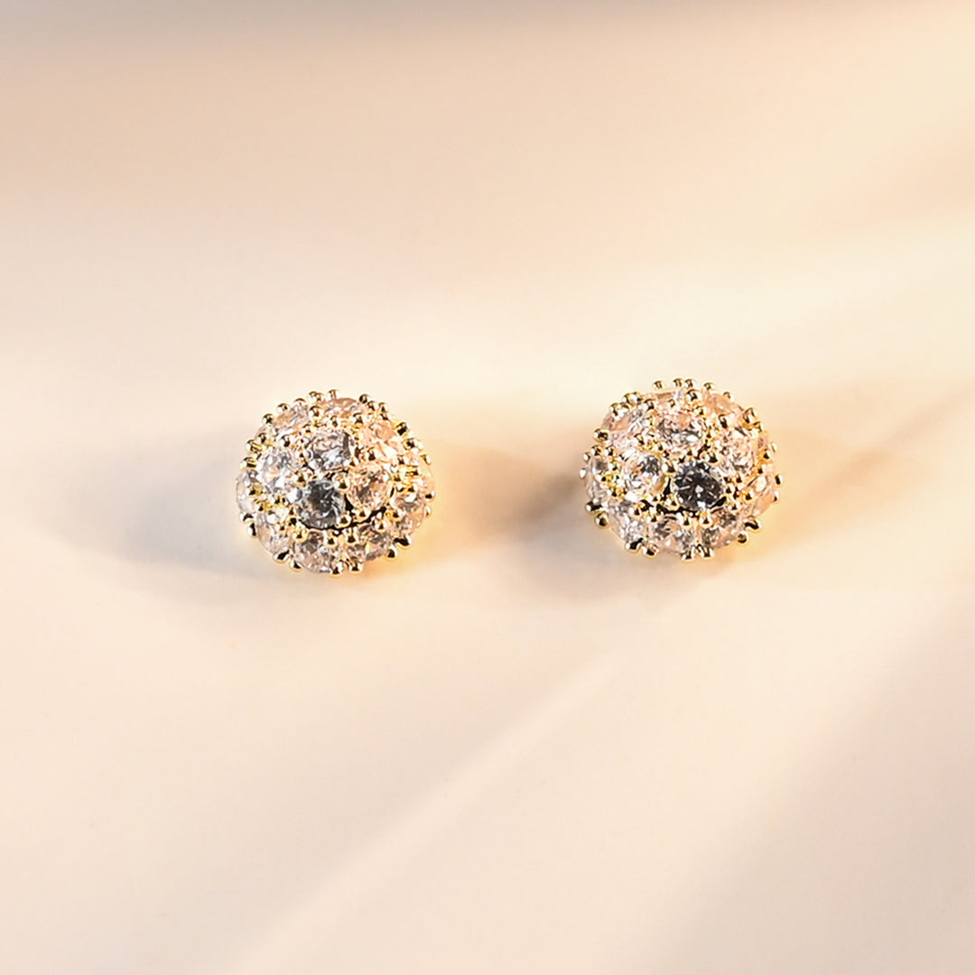 Lustre Bloom Studs in Gold