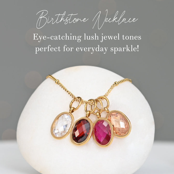 Birthstone Necklace - Four Charms