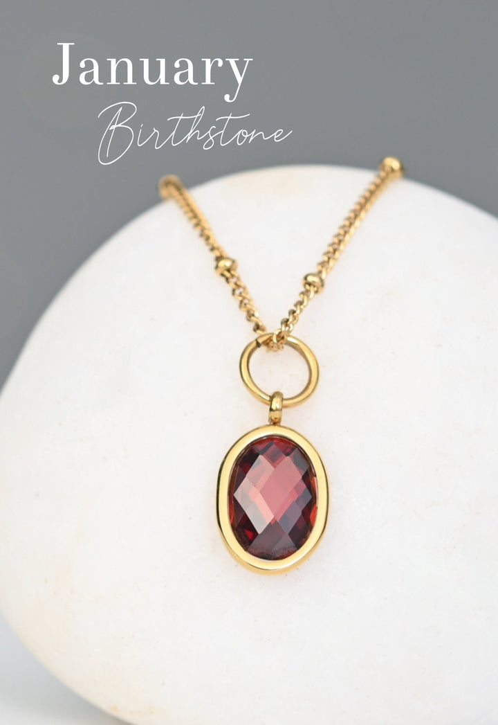 Birthstone Necklace - Two Charms