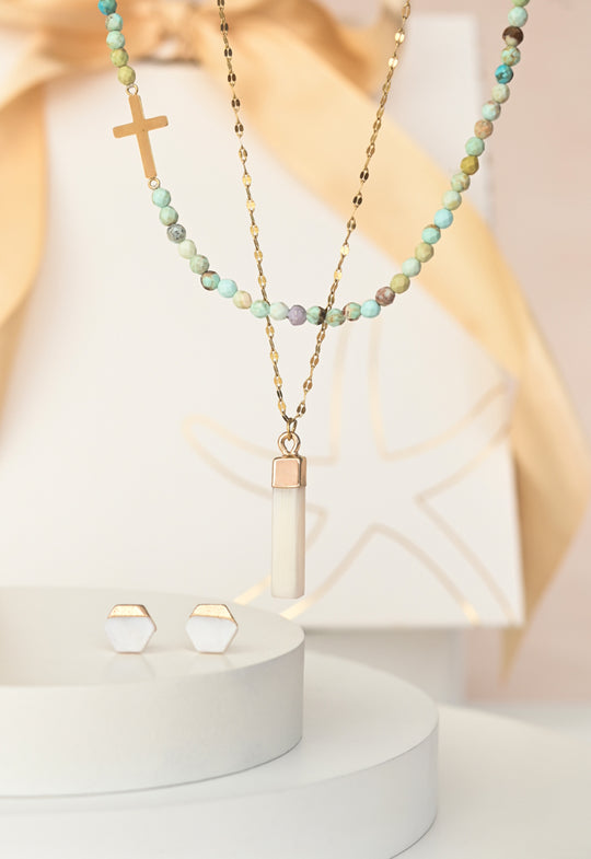 Brayden Turquoise Studs