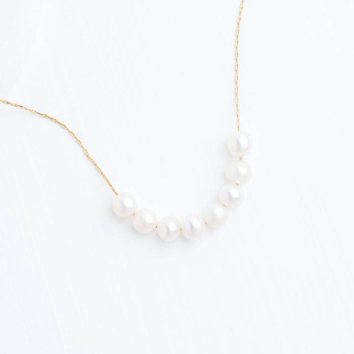 Harmony Pearl Cluster Necklace