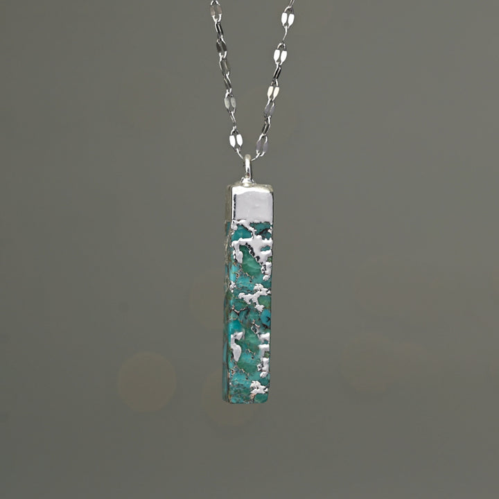 Brayden Turquoise Necklace in Silver