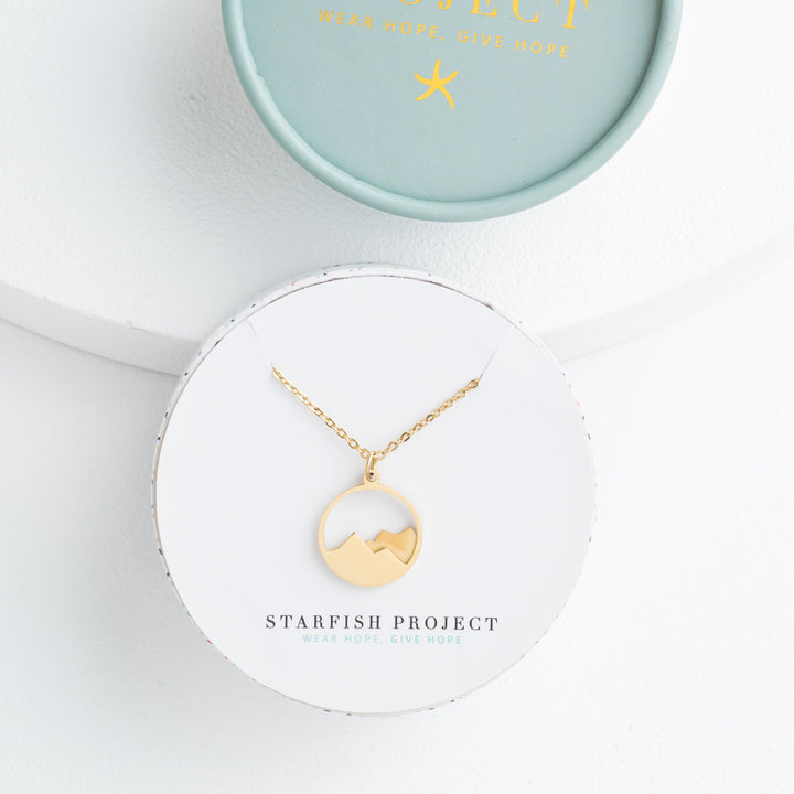 Elevation Necklace in Gold