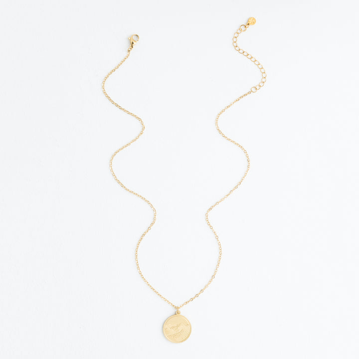 Mountain Adventure Necklace in Gold