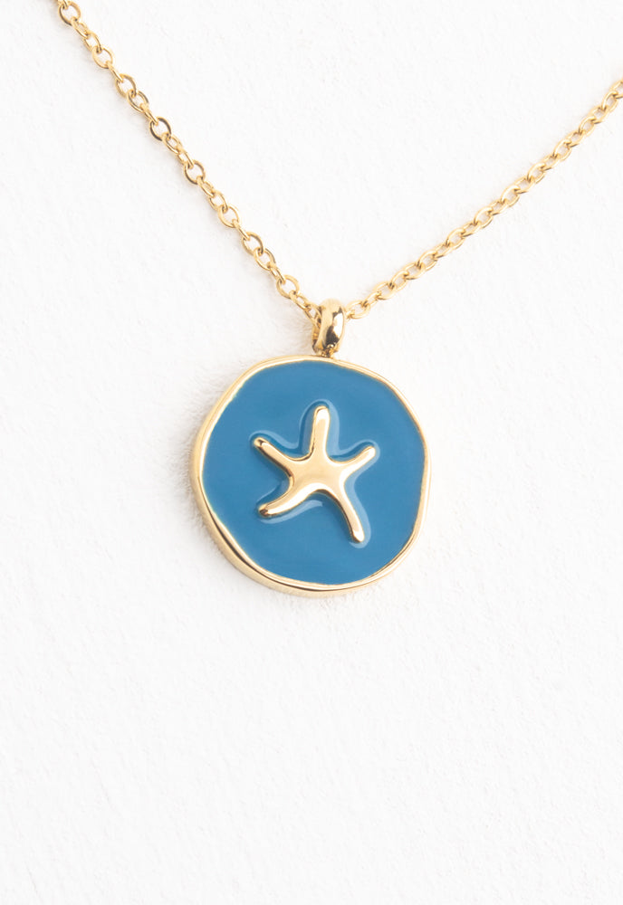 Wear Blue Starfish Necklace