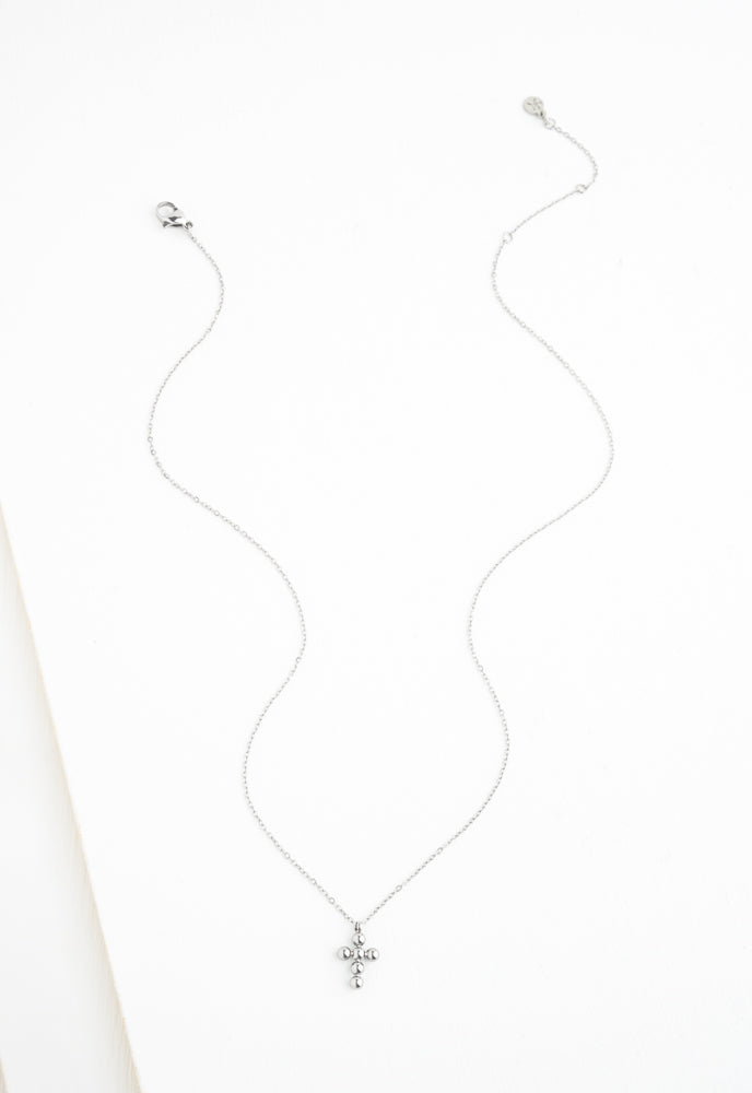 Perfect Harmony Silver Cross Necklace