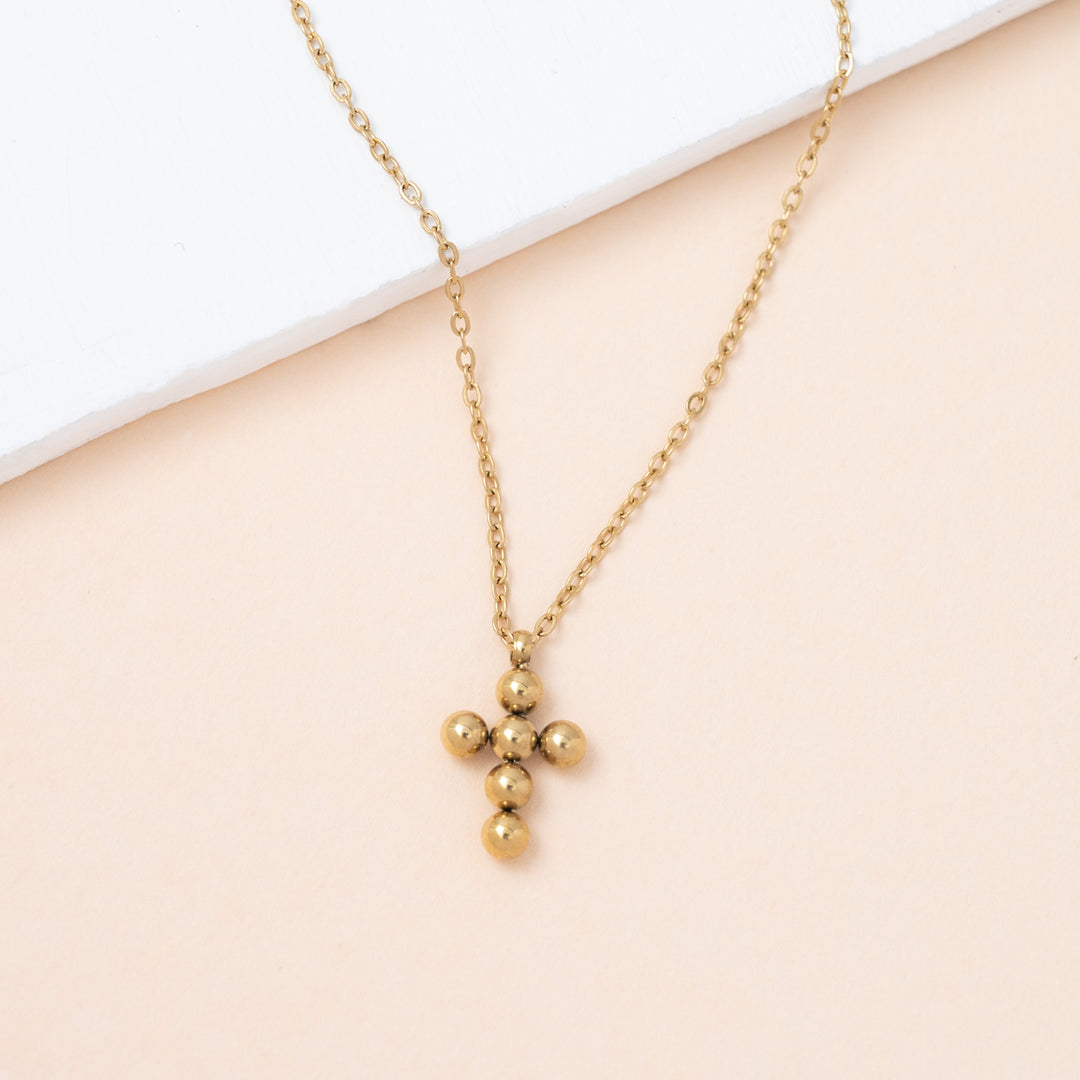 Perfect Harmony Gold Cross Necklace