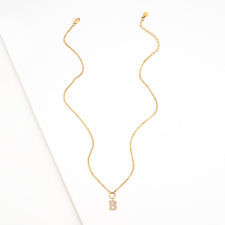 B Initial Kids Necklace