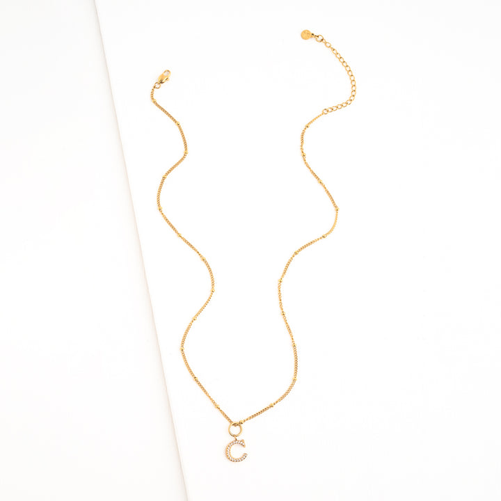 C Initial Kids Necklace