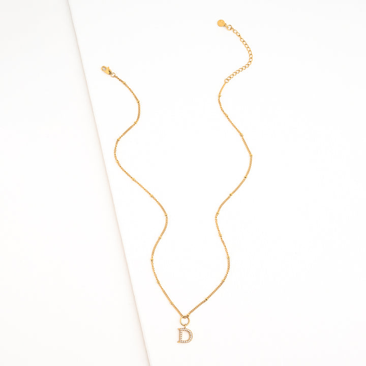 D Initial Kids Necklace