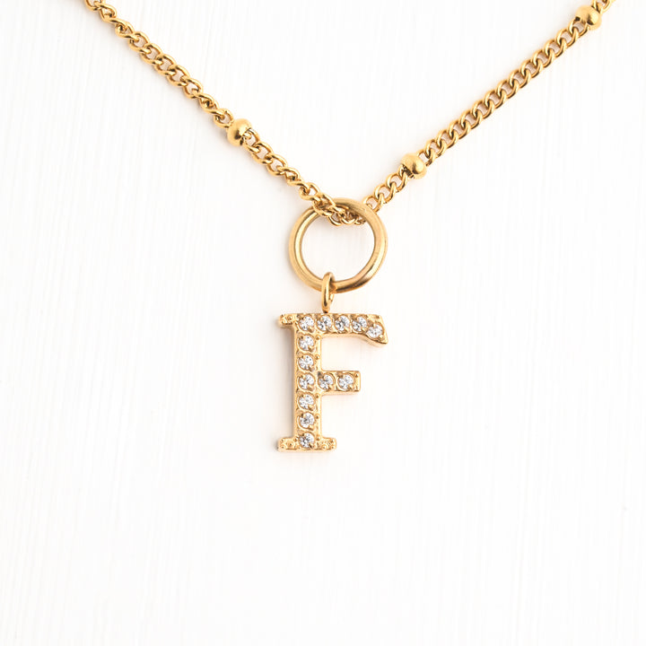 F Initial Kids Necklace