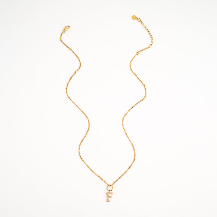 F Initial Kids Necklace