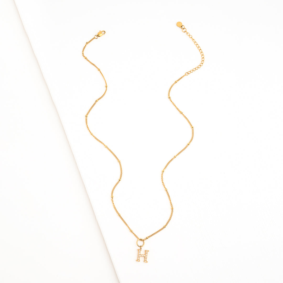 H Initial Kids Necklace