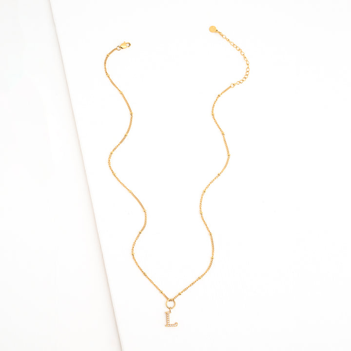 L Initial Kids Necklace