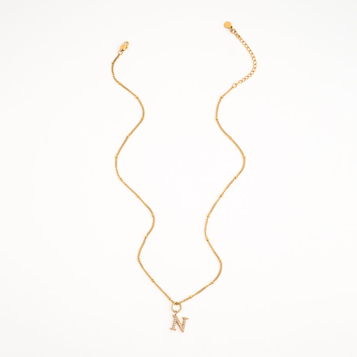 N Initial Kids Necklace