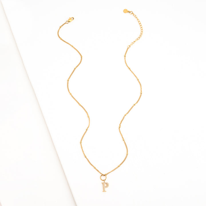 P Initial Kids Necklace