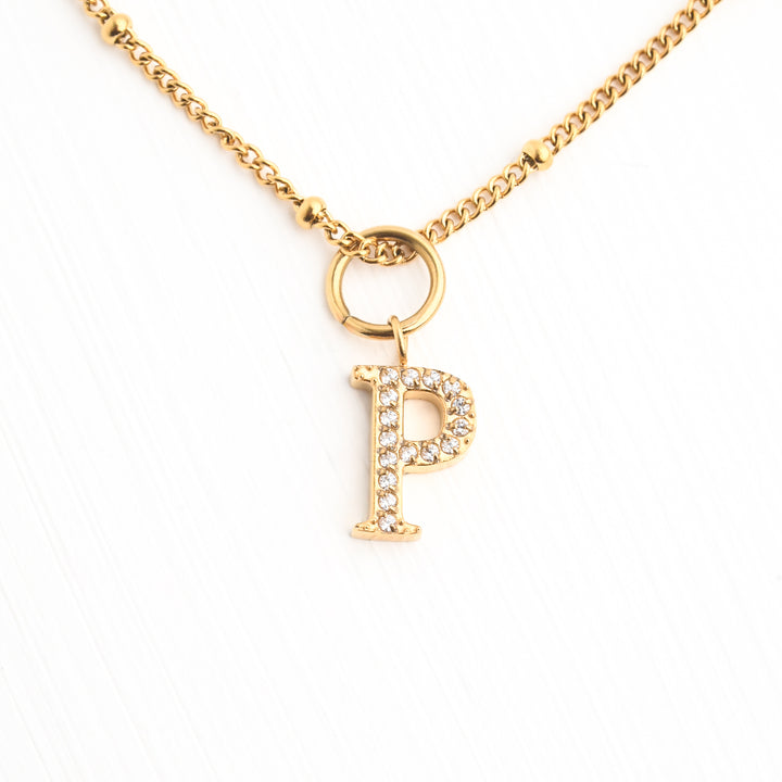 P Initial Kids Necklace