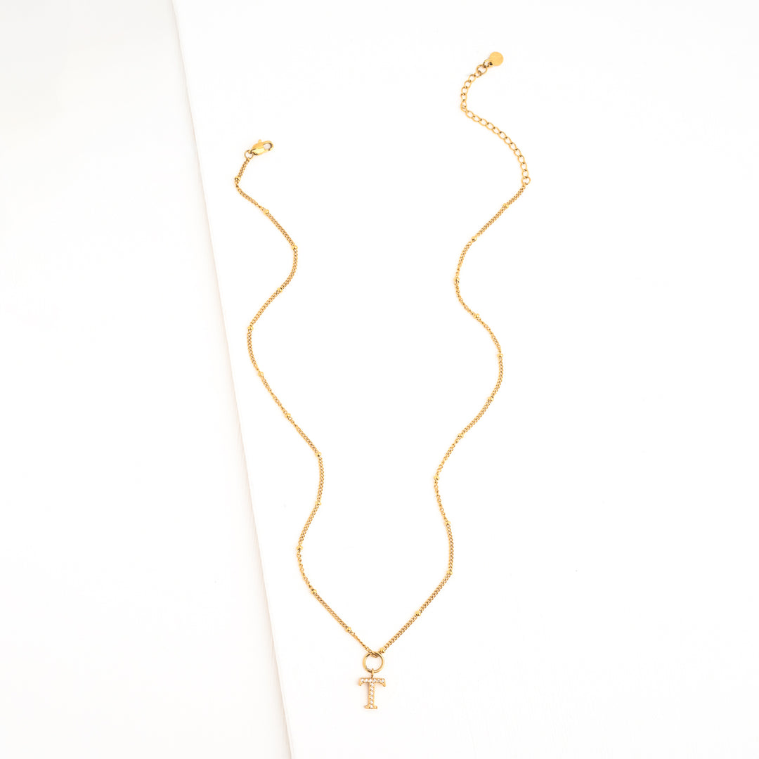 T Initial Kids Necklace