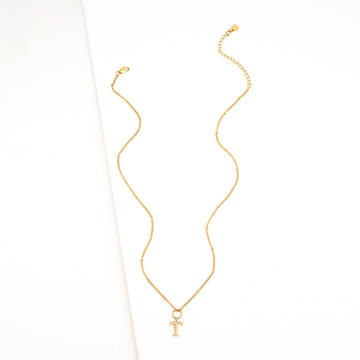 T Initial Kids Necklace