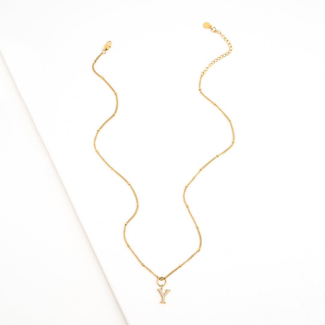 Y Initial Kids Necklace