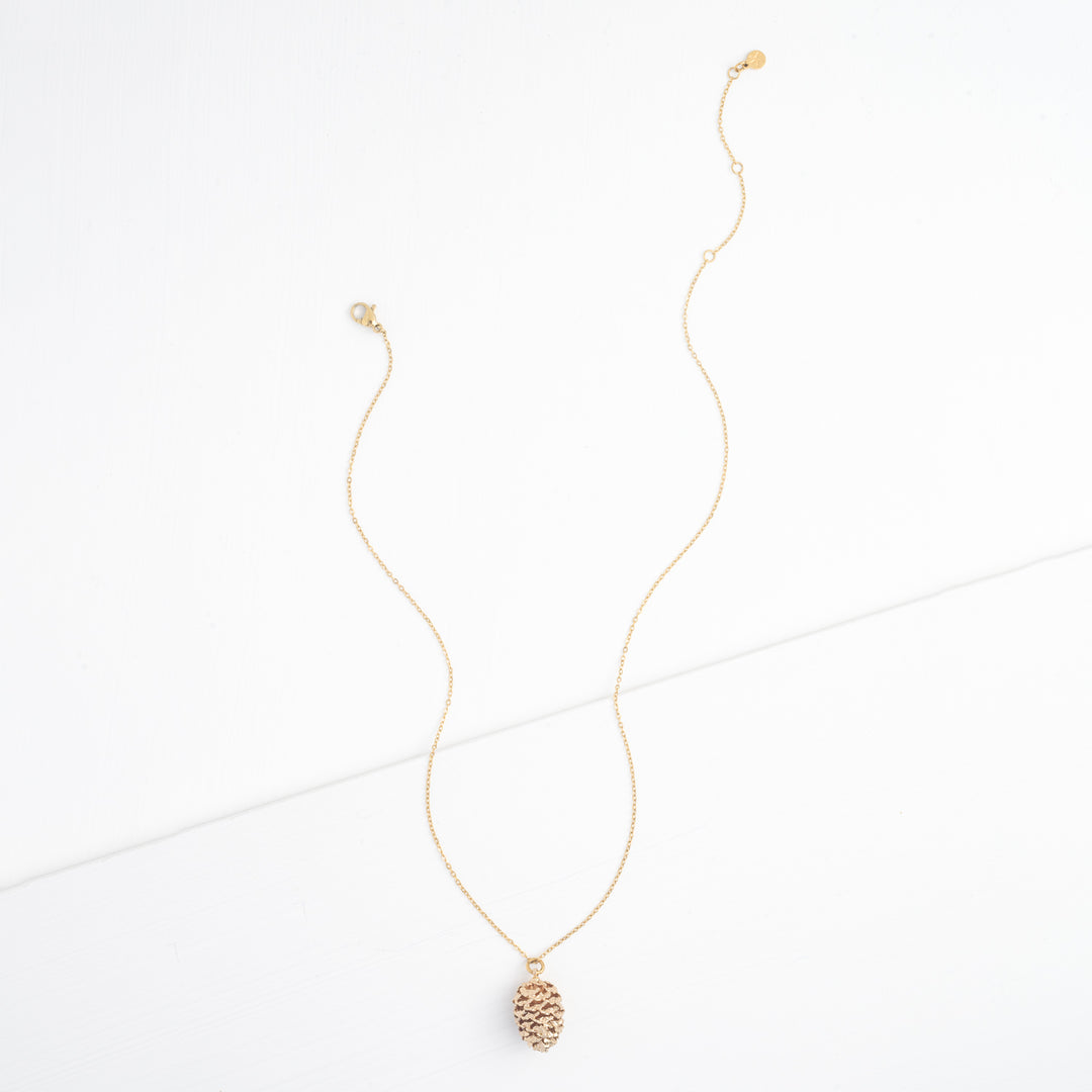 Abundant Hope Pinecone Necklace