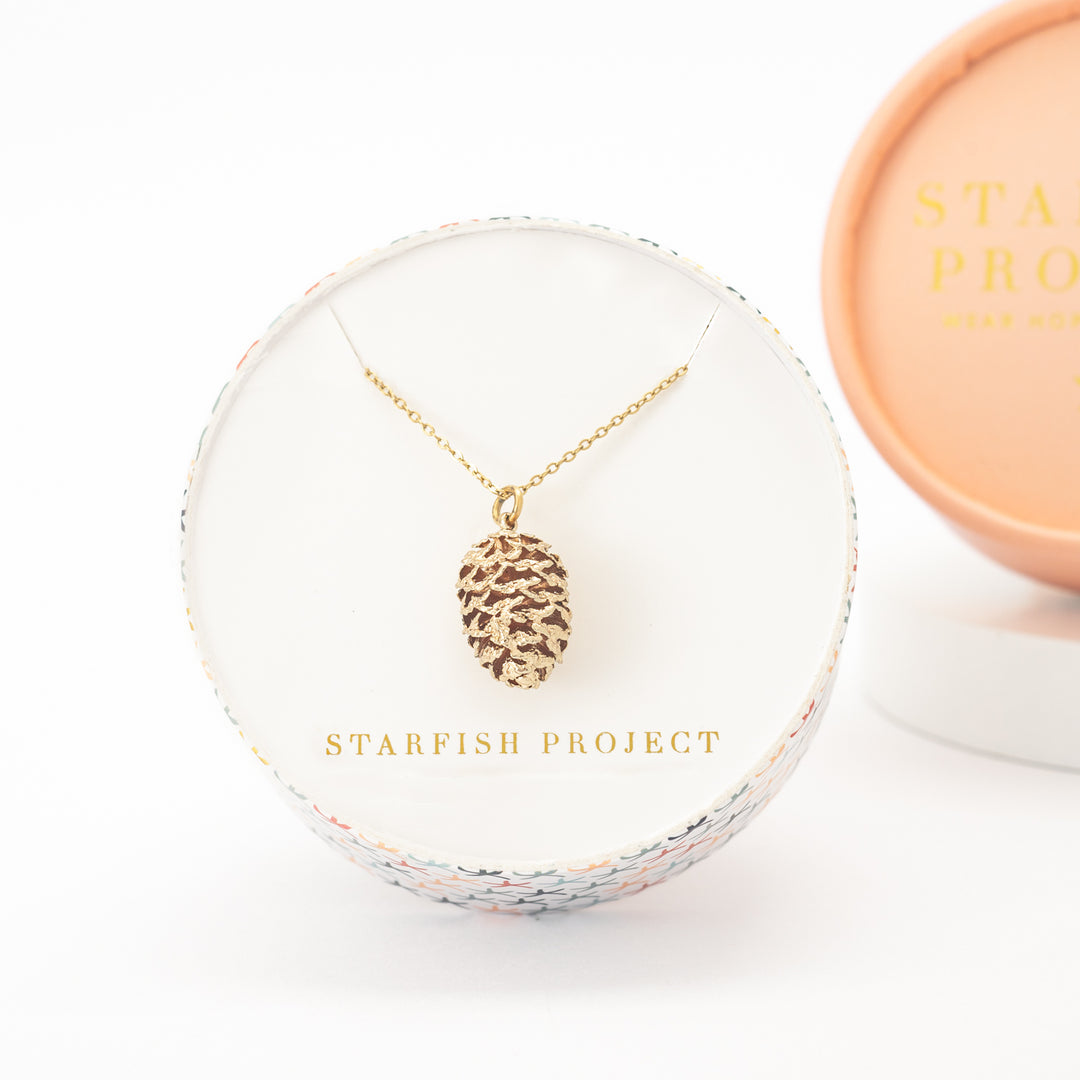 Abundant Hope Pinecone Necklace