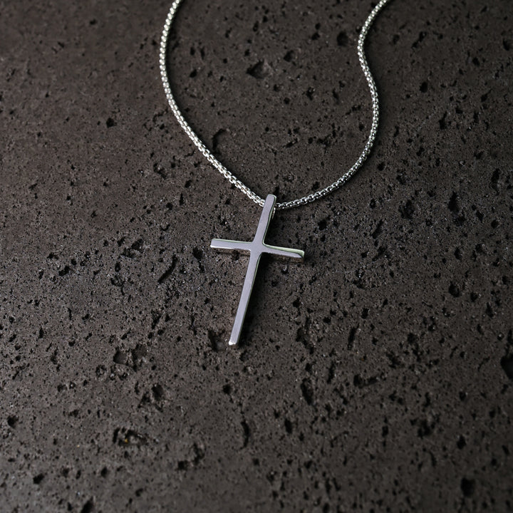 The Classic Cross Necklace in Sterling Silver