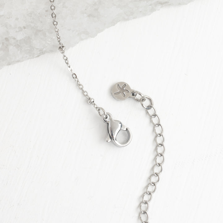 Engravable Silver Bar Necklace