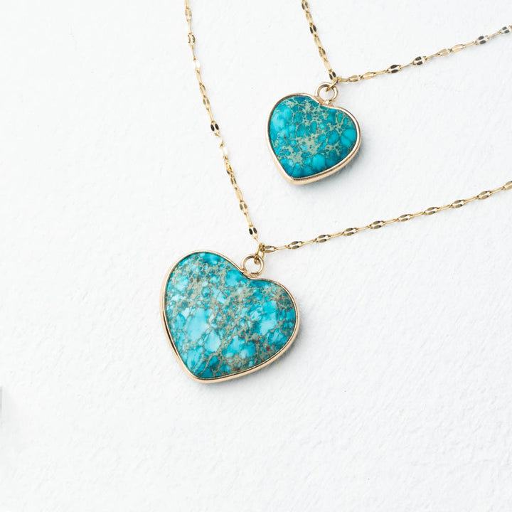 Always With You Jasper Heart Necklace Set