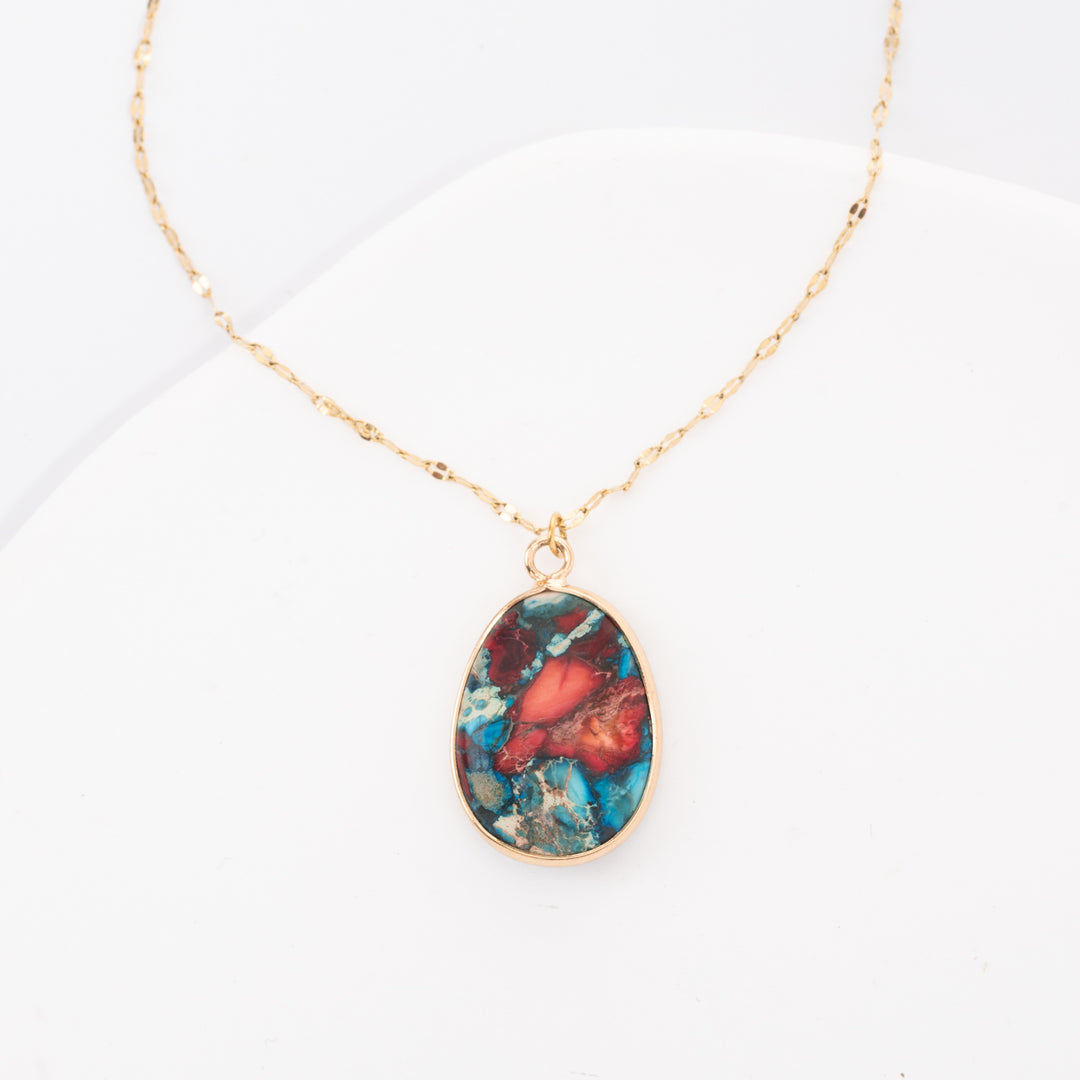 Mosaic Jasper Necklace