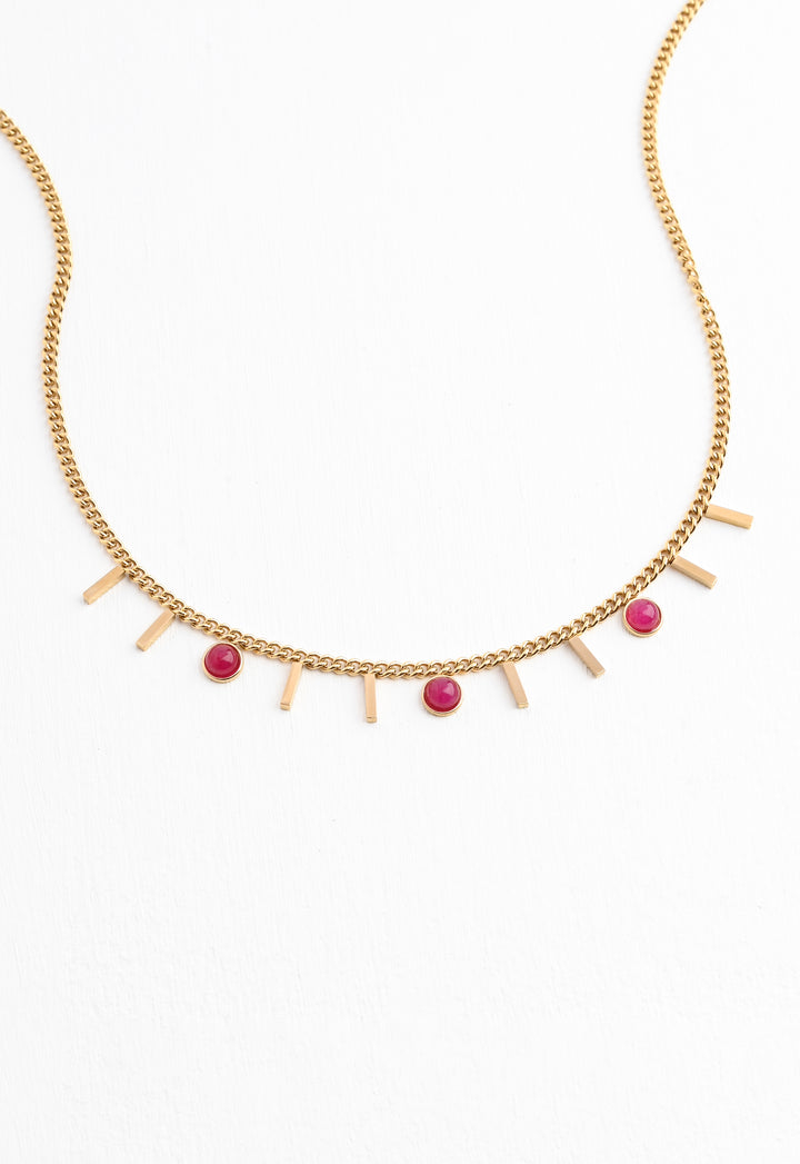 Helio Necklace in Scarlet