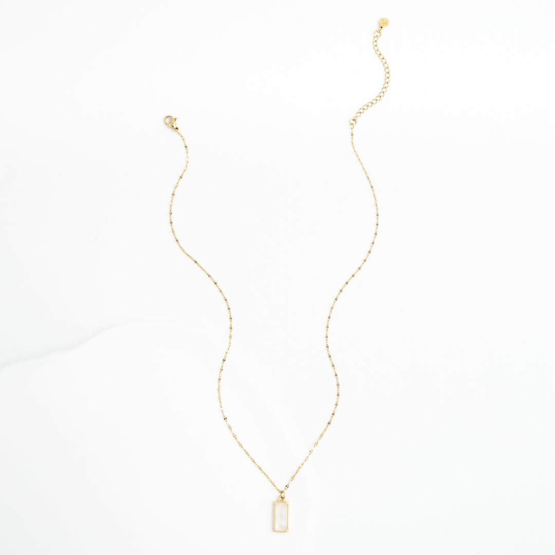 Moonlit Grace Necklace in Gold & Moonstone