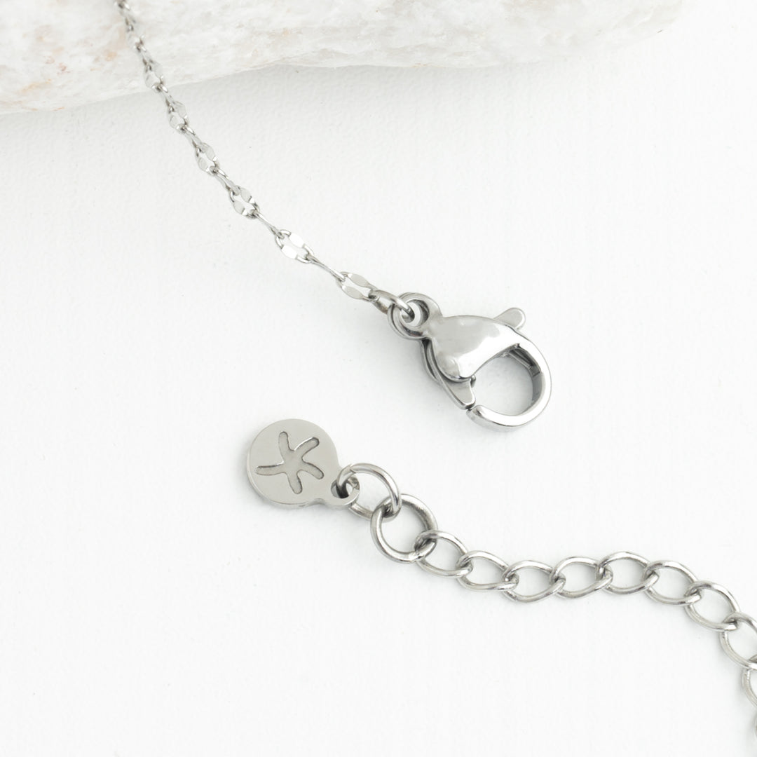 Moonlit Grace Necklace in Silver & Moonstone