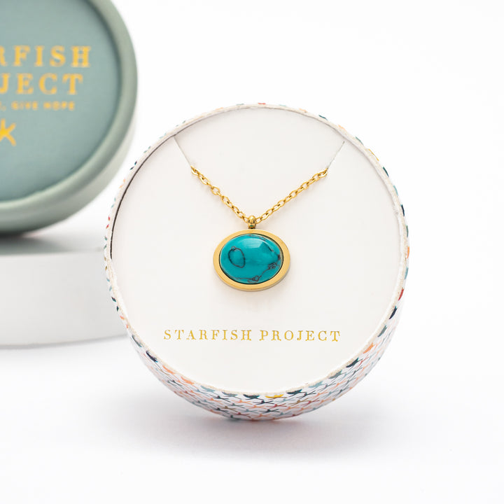 Hopeful Glow Necklace in Turquoise