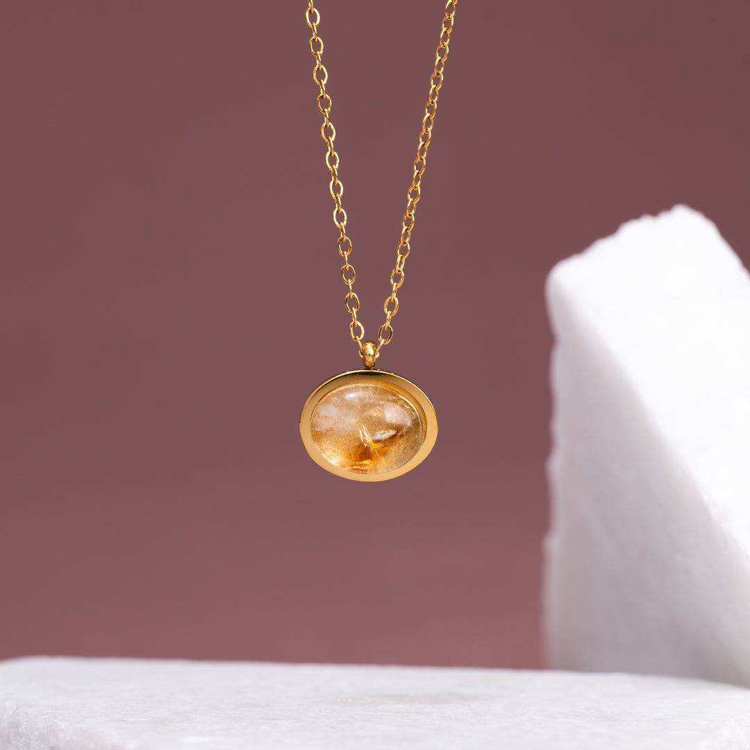 Hopeful Glow Necklace in Citrine