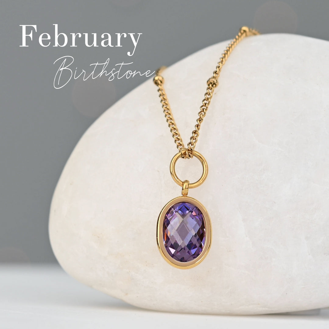 Birthstone Necklace - Single Charm