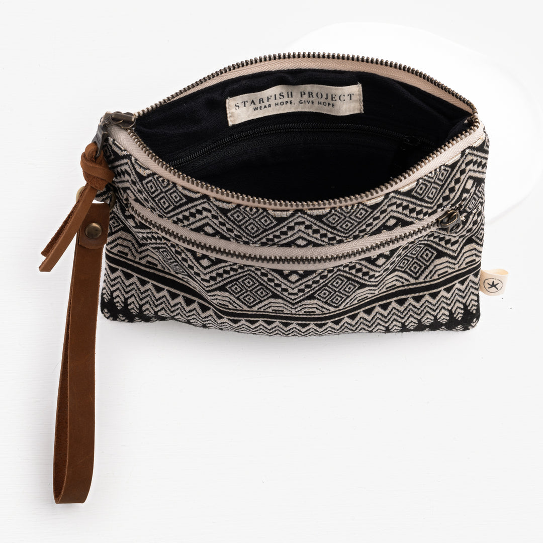 Amara Wristlet in Charcoal