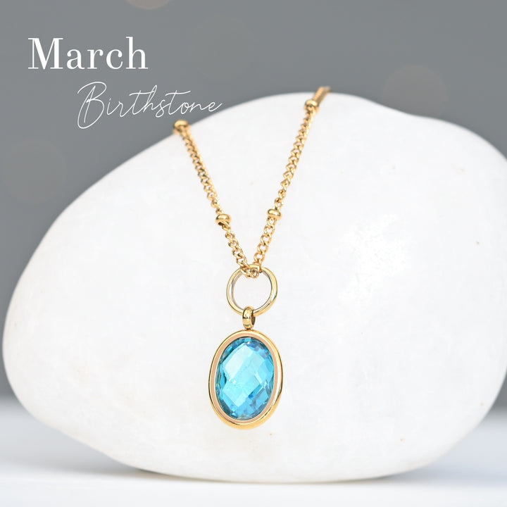 Birthstone Necklace - Single Charm